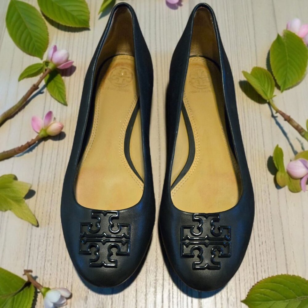 🖤 Tory Burch Royal Powder Ballet Flats - Classic Black (Size 6.5) 👑